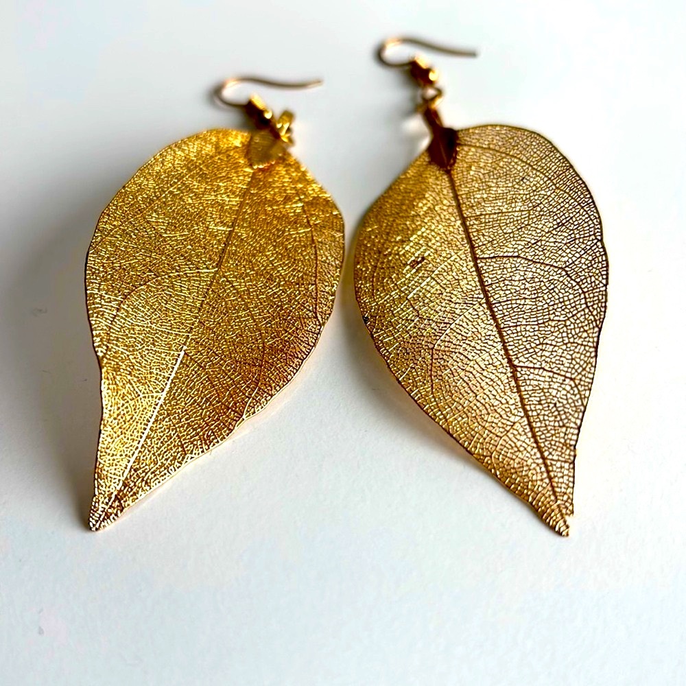 Gold Leaf Earrings